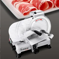 110v/220v elétrico slicer de carne 8 Polegada lâmina elétrica alimentos slicer moedor casa cortador de carne cuting máquina