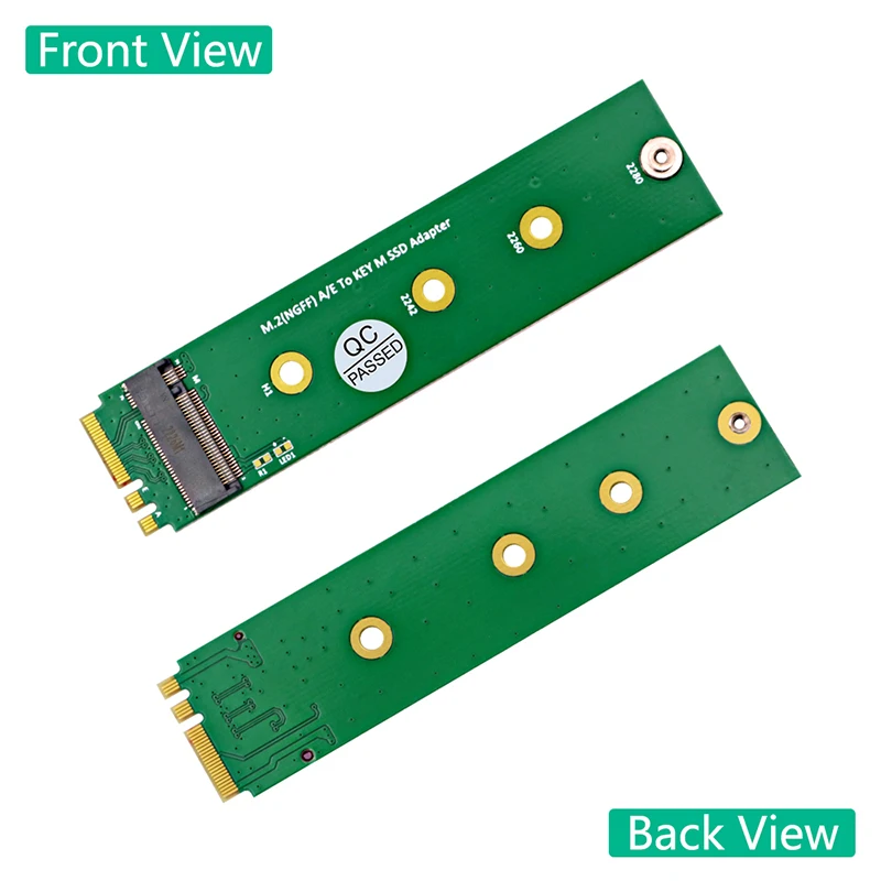 M.2 NGFF A/E to Key-M SSD Adapter Converter M.2 Wifi Interface A+E to M2 NVME SSD Riser Board Support 2230 2242 2260 2280 M2 SSD