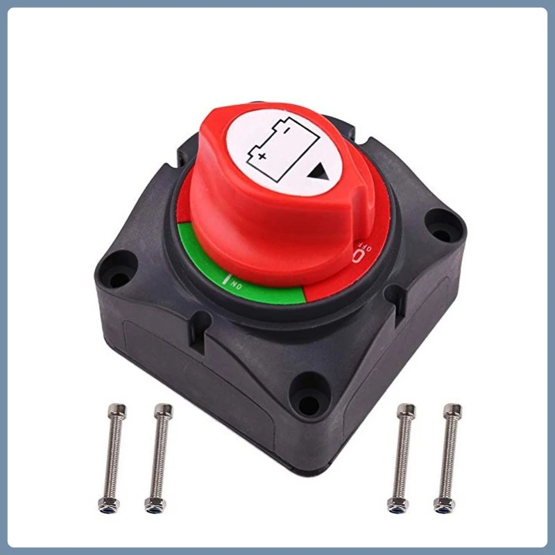 

12-24V Heavy Auto Battery Disconnect Switch 2 Position 2 Pin M10 275A Battery Connection Switch for Car Marine Boat Current