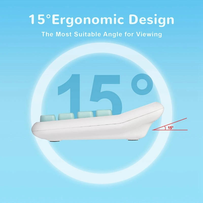 Desktop Calculator 12-Digit Display, Cute And Ergonomic Design With Large LCD Screen For Home, School, Office Use