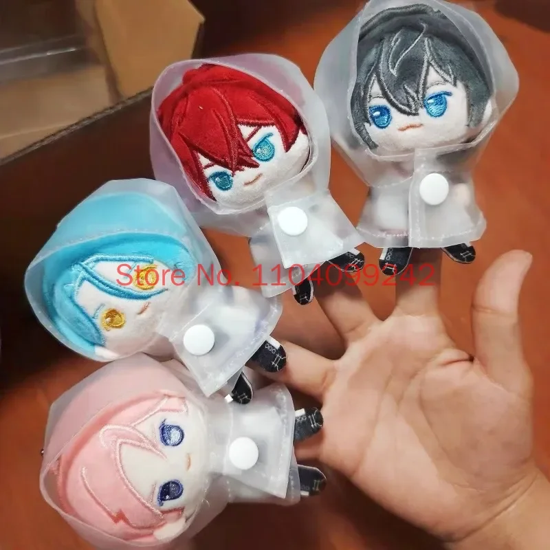 Genuine Ensemble Stars!! 2 Raincoat Style Soft Plush Finger Puppet Doll Keychain Bag Pendant Cute Plush Doll Anime Game Toys