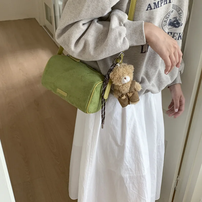 

Autumn Winter Women Leather High-end Underarm Bag Handbags Fashion Frosted Small Crossbody Bag Vintage Work Office Shoulder Bag