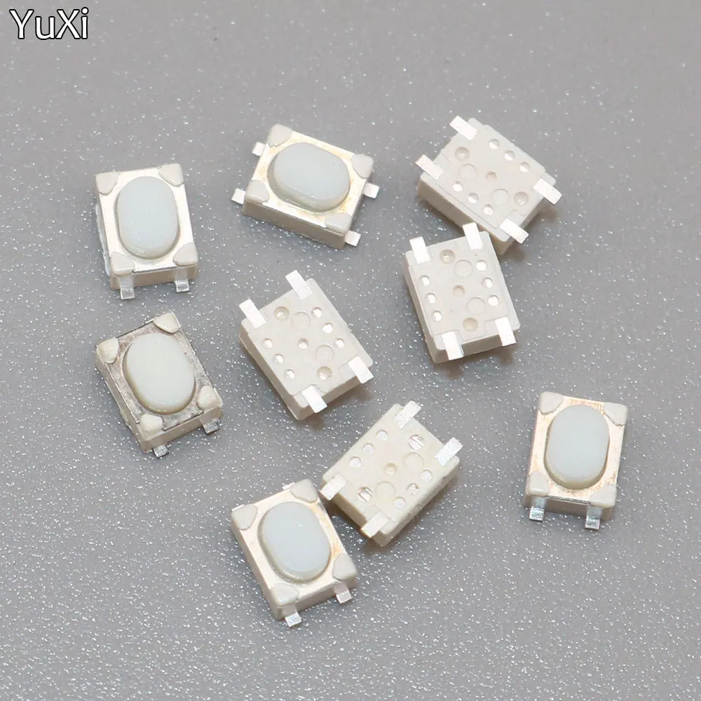 50PCS/LOT 3*4*2.5mm SMD Tact Switch 4 Pin Touch Micro Switch Push Button Switches 3x4x2.5H White Button Car Remote Key Button