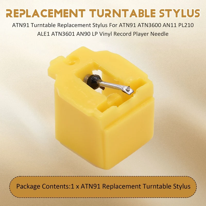 ATN91 Turntable Replacement Stylus For ATN91 ATN3600 AN11 PL210 ALE1 ATN3601 AN90 LP Vinyl Record Player Needle