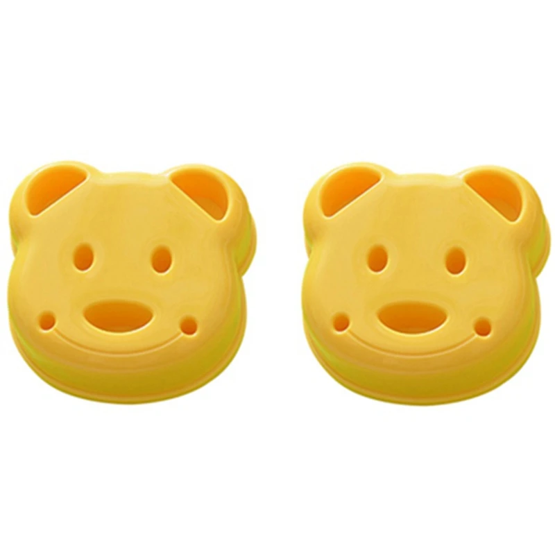Bear Shape Sandwich Mold Cutter for Kids, Bread Shapers Maker, 5pcs