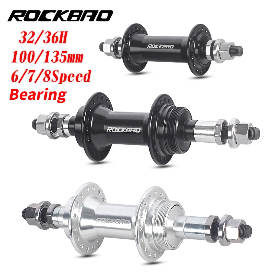 

Mountain Bike V Brake Rotary Type Hubs Aluminium Alloy 32/36Hole 100/135mm 6/7/8S Solid 2Bearing Wheel hub