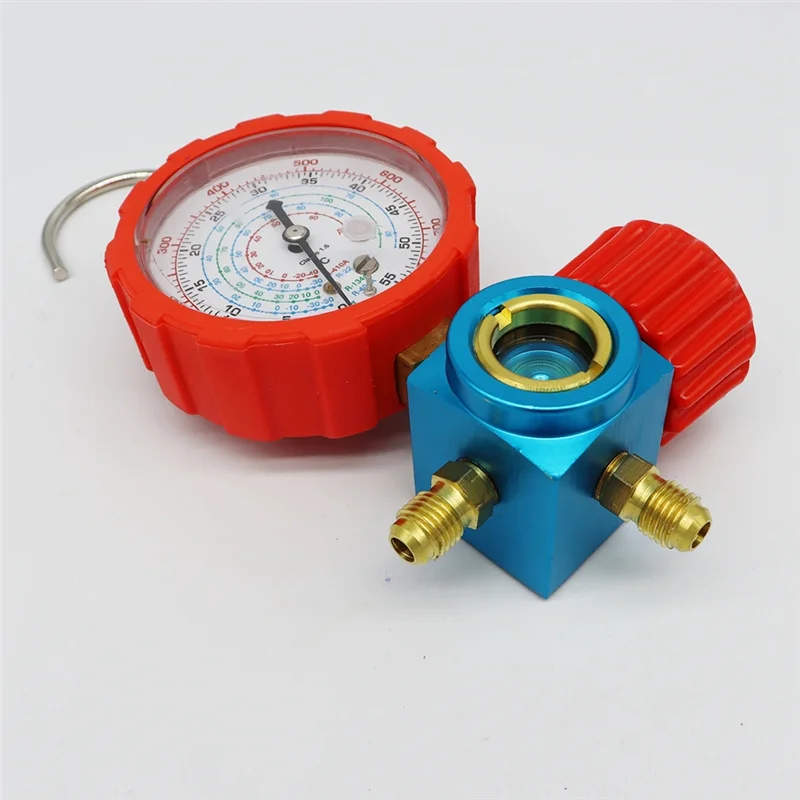 

MAKE-800PSI Манометр хладагента Манометр манометра кондиционера для R410A R22 R134A R404A
