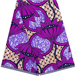 100% Cotton Colorful Double-Sided Printing African Print Wax Fabric for Fashion Garments