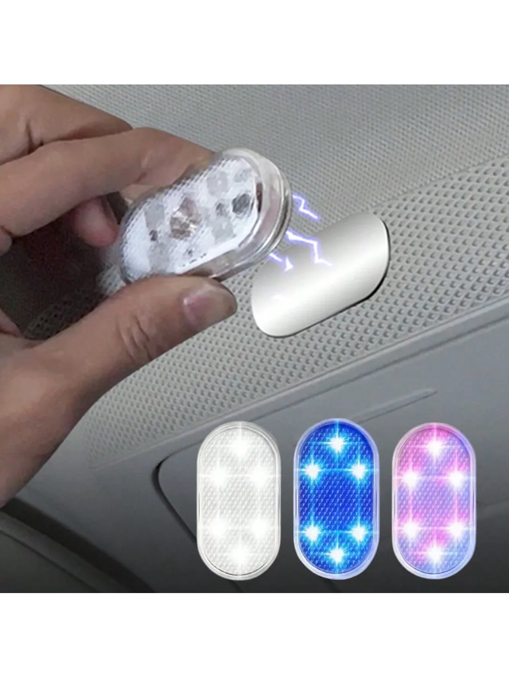 Brighten up Your Car's Interior with This Handy Touch-Activated Ceiling Lamp!Bright, Versatile Led Car Touch Light - USB Recharg