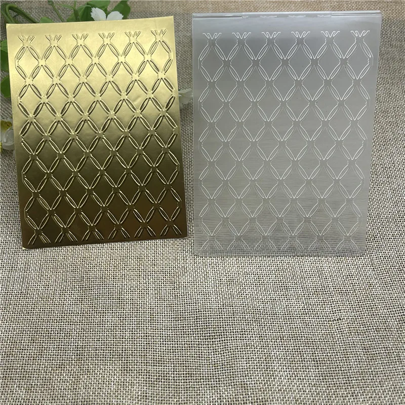 Diamond shape DIY Plastic Embossing Folders for DIY Scrapbooking Paper Craft/Card Making Decoration Supplies