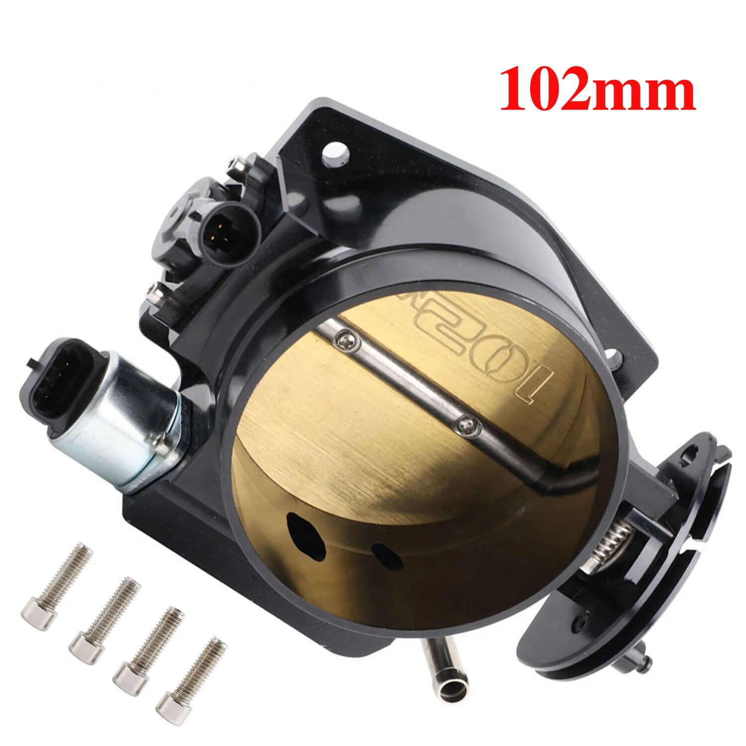 LS 102mm  with cable drive direct replacement Intake Manifold Throttle Body  Aluminum+ TPS + IAC For LS1 LS2 LS3 LS6 LSX