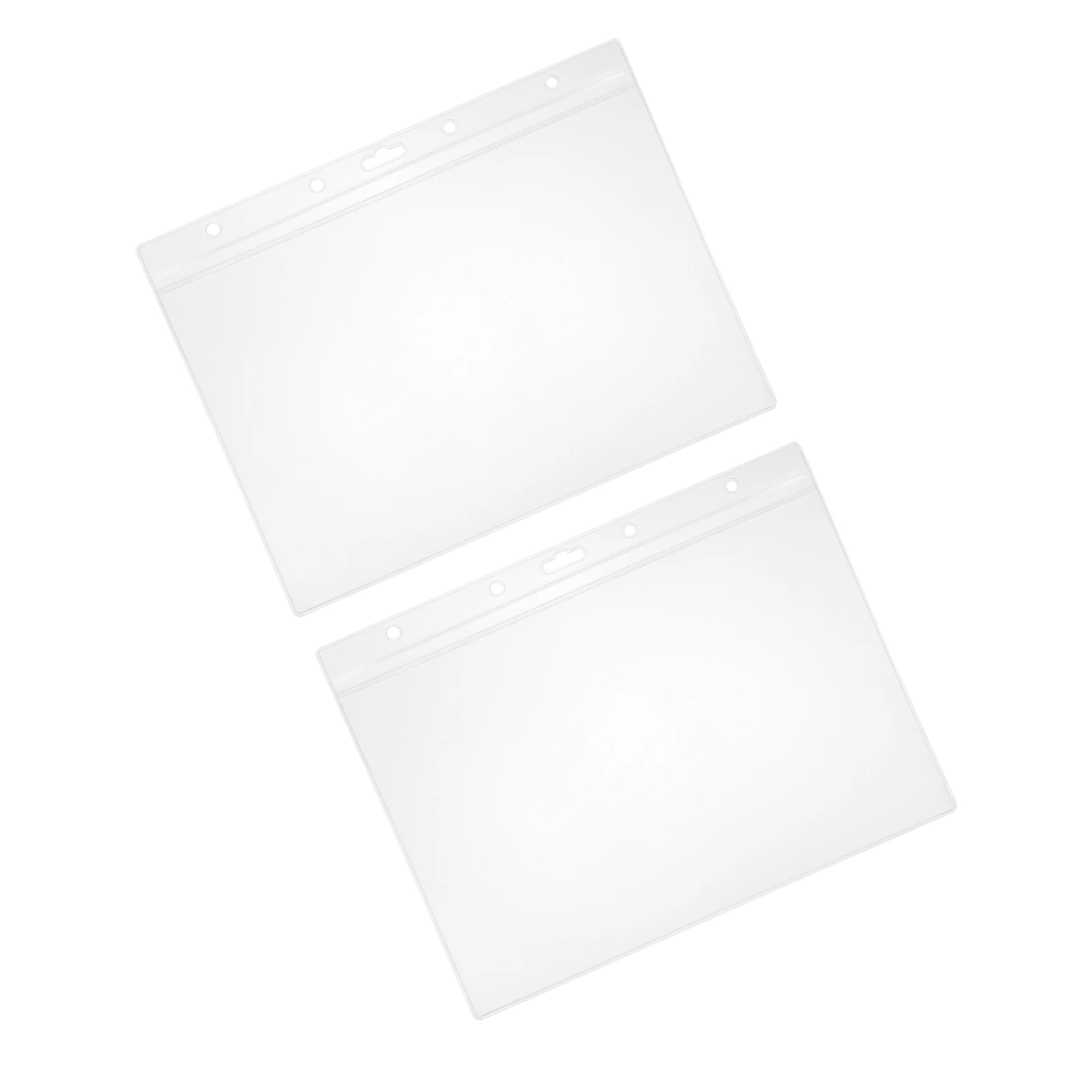 

2pcs Protective Covers Transparent Sleeves Pvc Protection Covers for Documents Certificates Business License