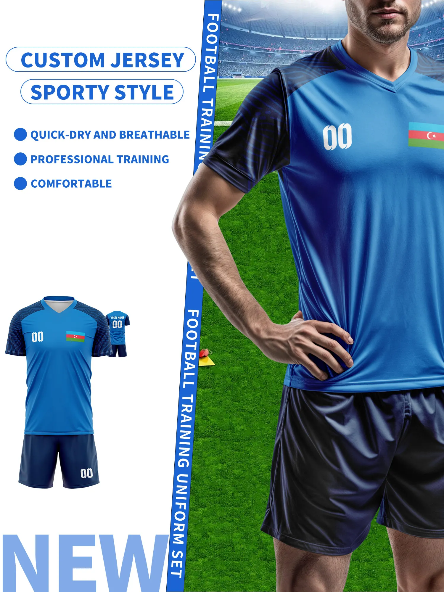 

Создайте свой собственный футбольный джерси | Индивидуальное имя и номер | Дышащая футболка для тренировок по футболу, модная персонализированная футбольная форма