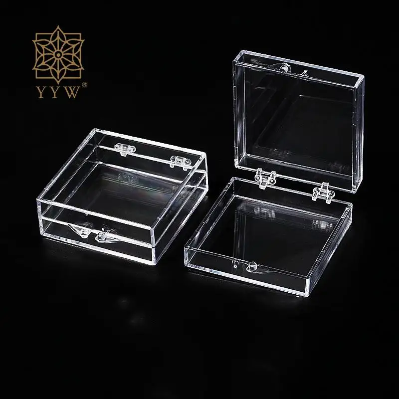 20 Boxes Multi Option Size Transparent Storage Containers Square Portable Organizer Jewelry Beads Accessory Package Box Supply