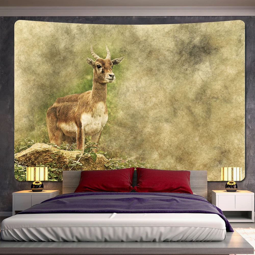 Animal psychedelic scene home living room bedroom decoration tapestry Bohemian wall  