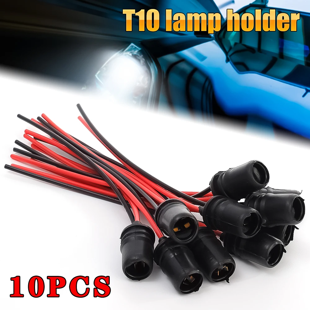 

T10 Light Bulb Socket Holder Car Light Bulb Extension Connector Lamp Car And Motorcycle Instrument Light Led Boat Holder Socket