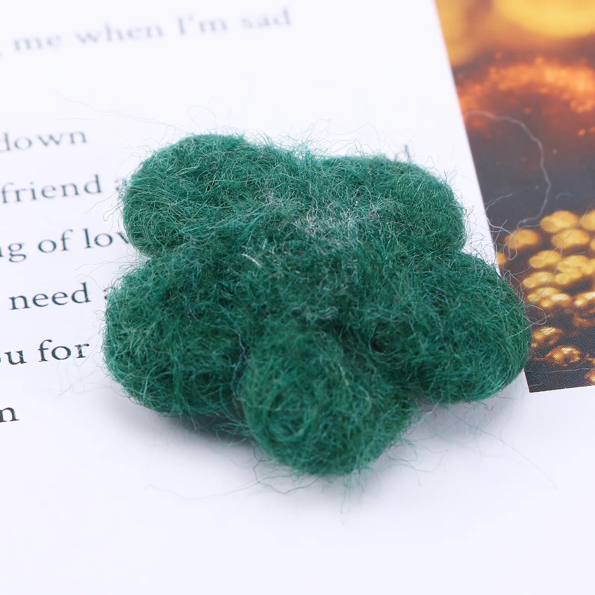 

DIY Decoration Wool Felt Balls Dark Green for Hairpins Crafts Accessory Good for Arts and Crafts Projects