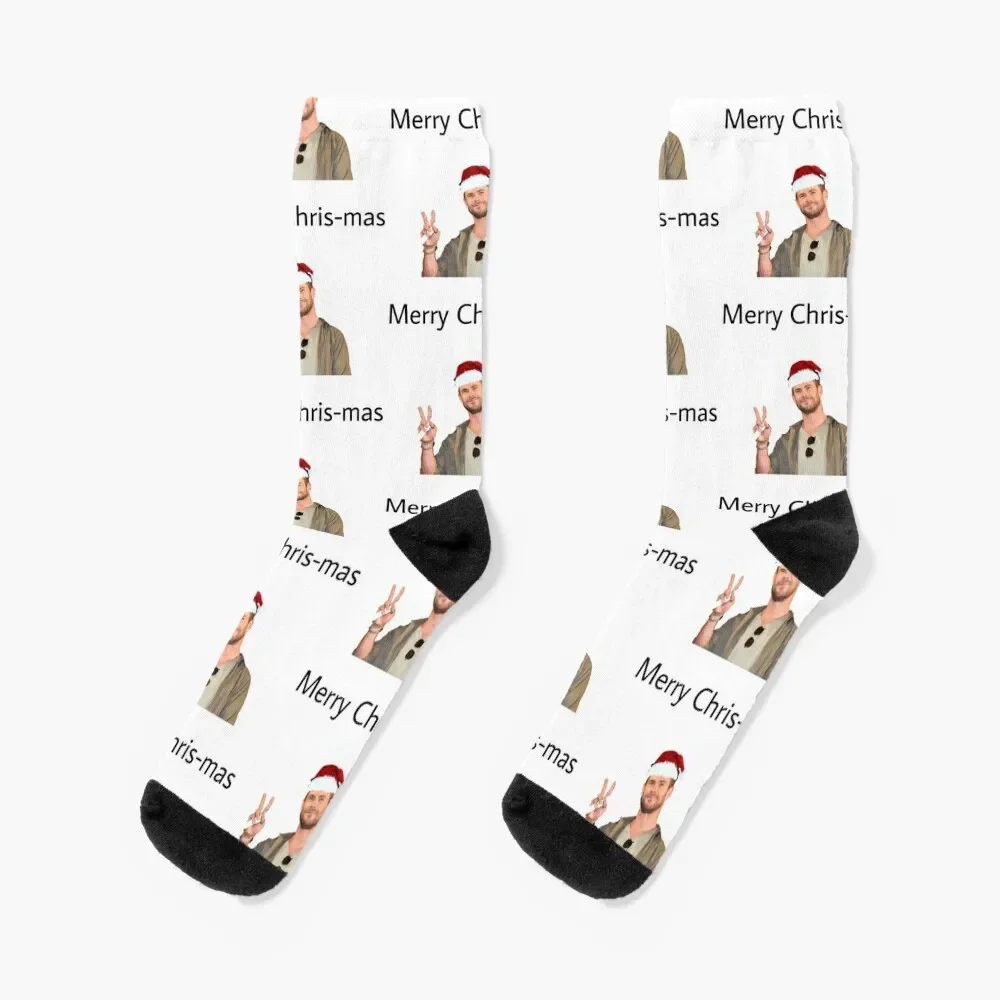 Merry Chris-mas Socks hiking halloween winter thermal Socks For Women Men's