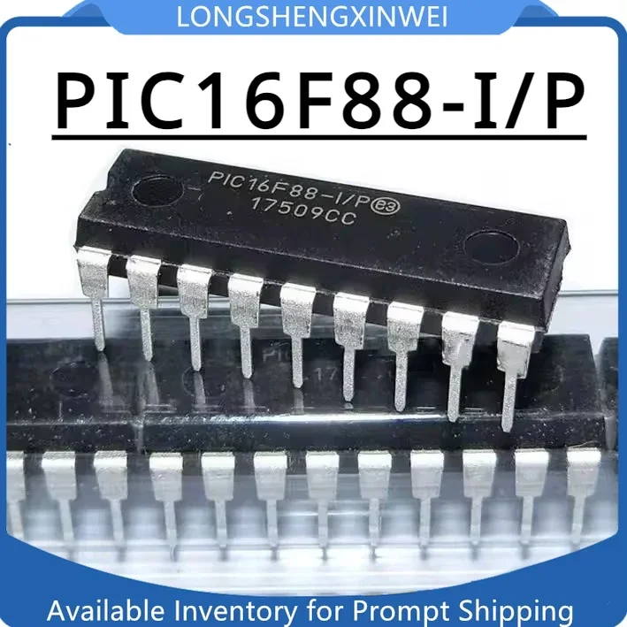 1PCS PIC16F88 PIC16F88-I/P Direct Insert DIP-18 NEW Micro-core Controller MCU Single Chip Computer Spot