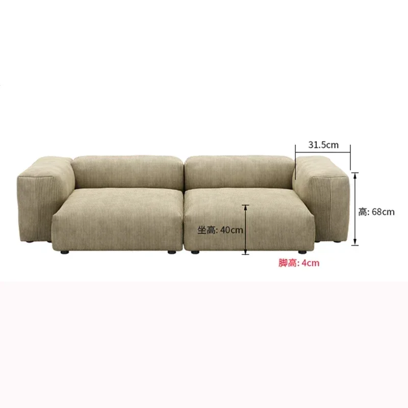 Modern Living Room Sofas Couch Velvet Textil Love Seat Canaper Floor Sleeper Modular Nordic Sofa Corner Mueble Home Furniture