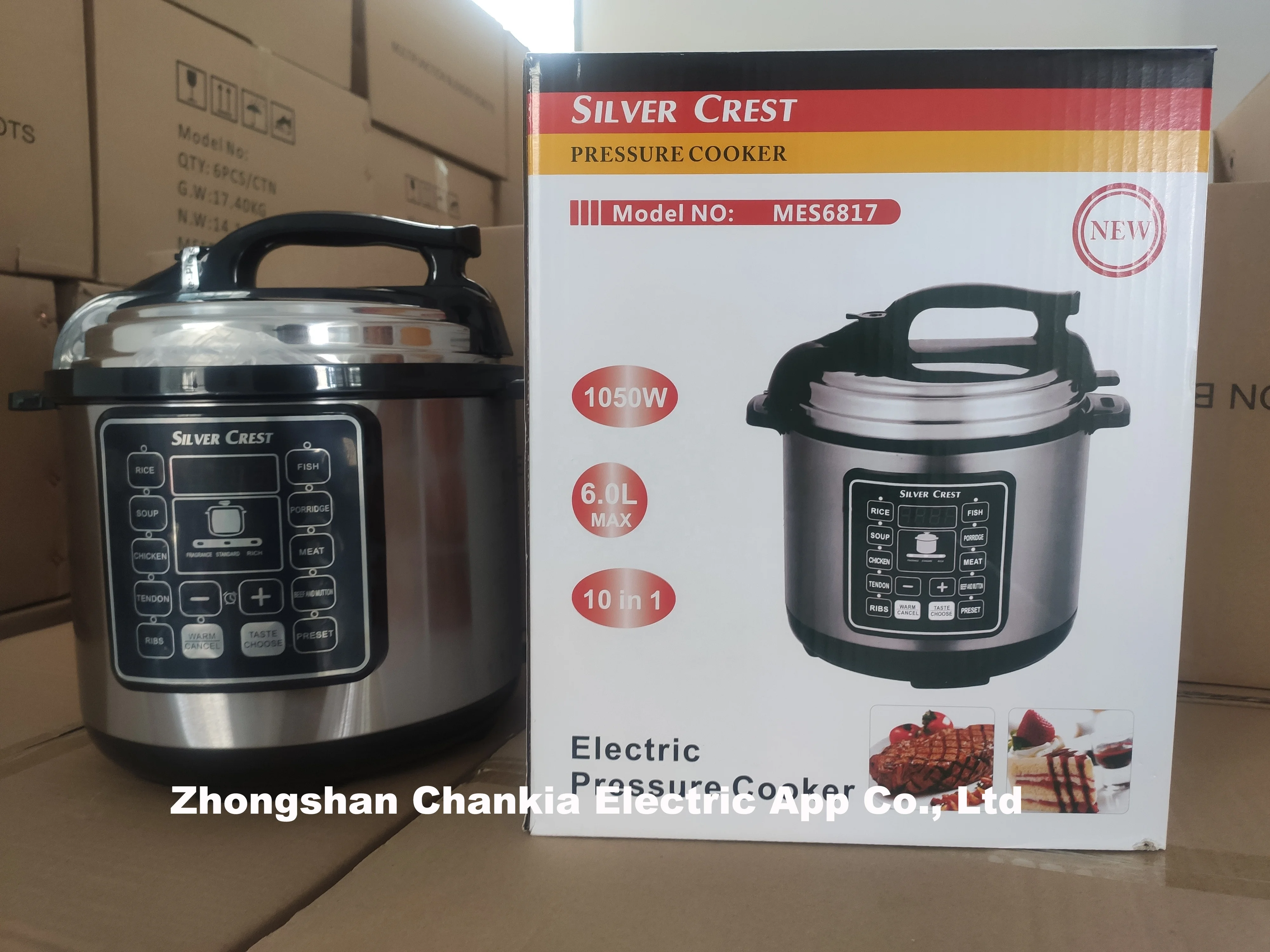 cooker pot duo 7-in-1 Aluminum liner electric pressure cooker Silver Crown Rice Cooker