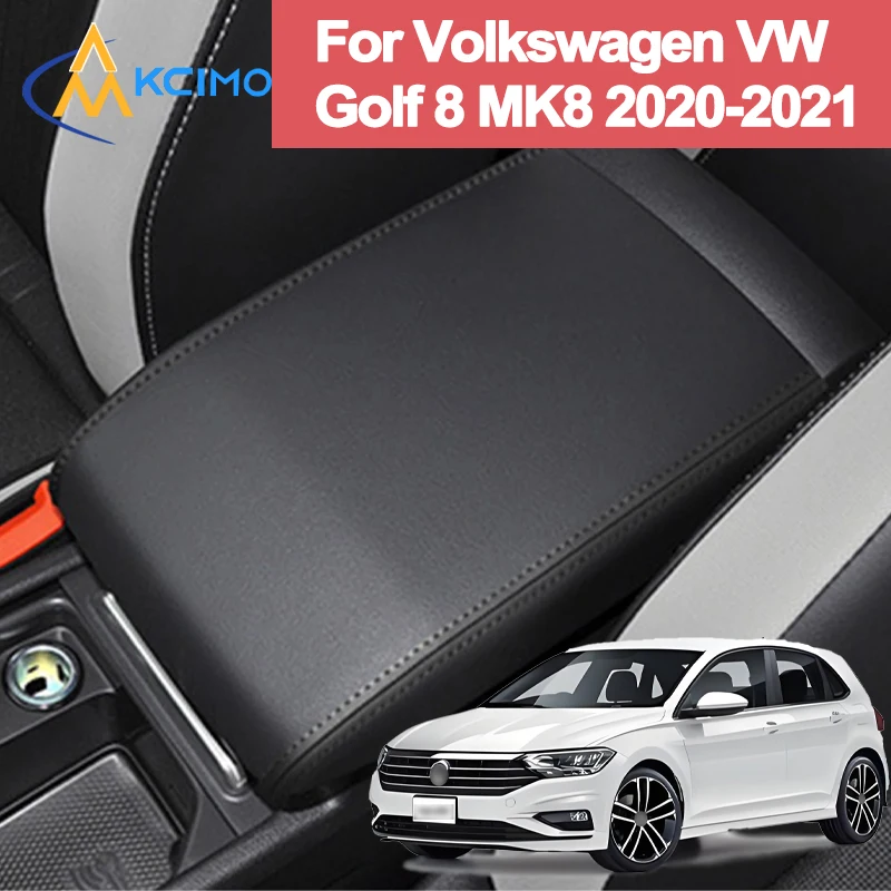 

Premium Microfiber Leather Armrest Cover for Volkswagen VW Golf 8 MK8 2020-2021 Center Console Protective Box Car Accessories