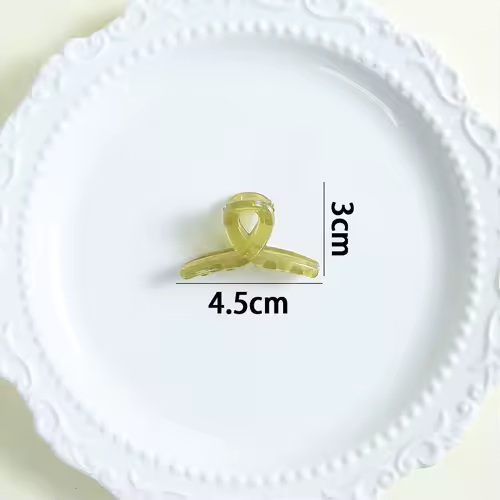 4.5cm Mini Cute Claw Clip Small Girl Hair Claw Semi Transparent Bangs Side Clip Small Shark Clip Women's Hair Apparel Accessory - Image 32