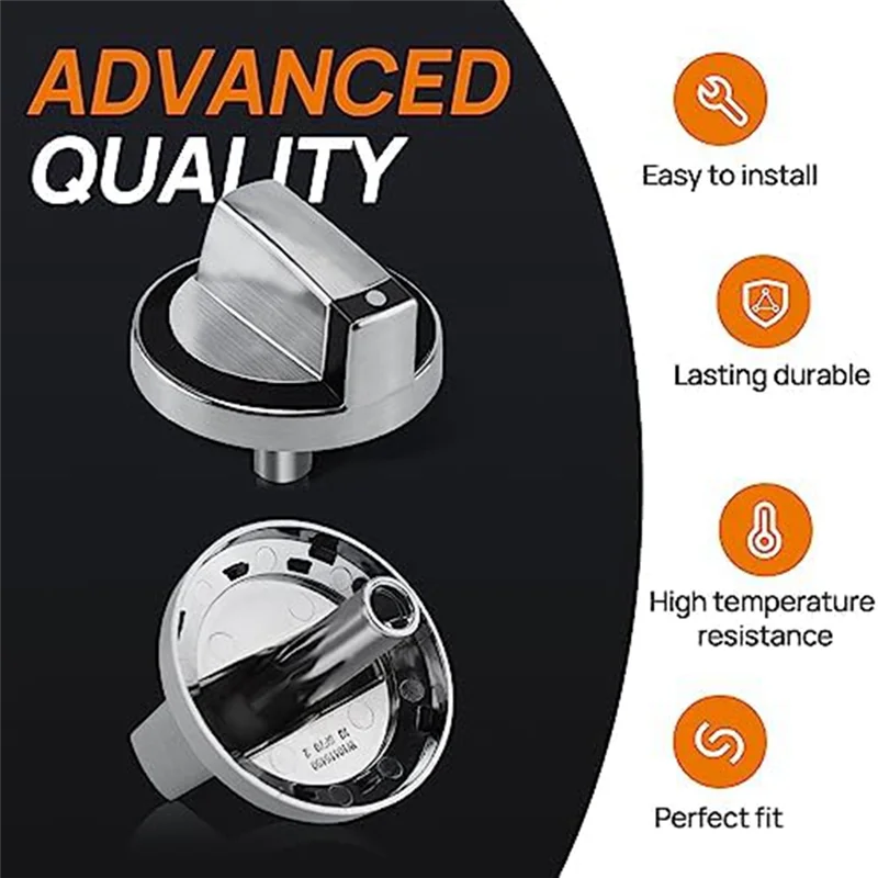 ว 10284885   การเปลี่ยนลูกบิด Burner เหมาะสําหรับช่วงแก๊ส/เตา/เตาอบ Whirlpool แทนที่ WPW 10284885   เอพี 6018699   พีเอส 11752001   ร้อน