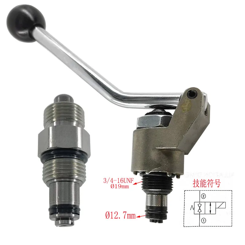 Pressure relief valve, oil unloading valve, lift lowering valve, automobile tailgate, manual cylinder, manual valve