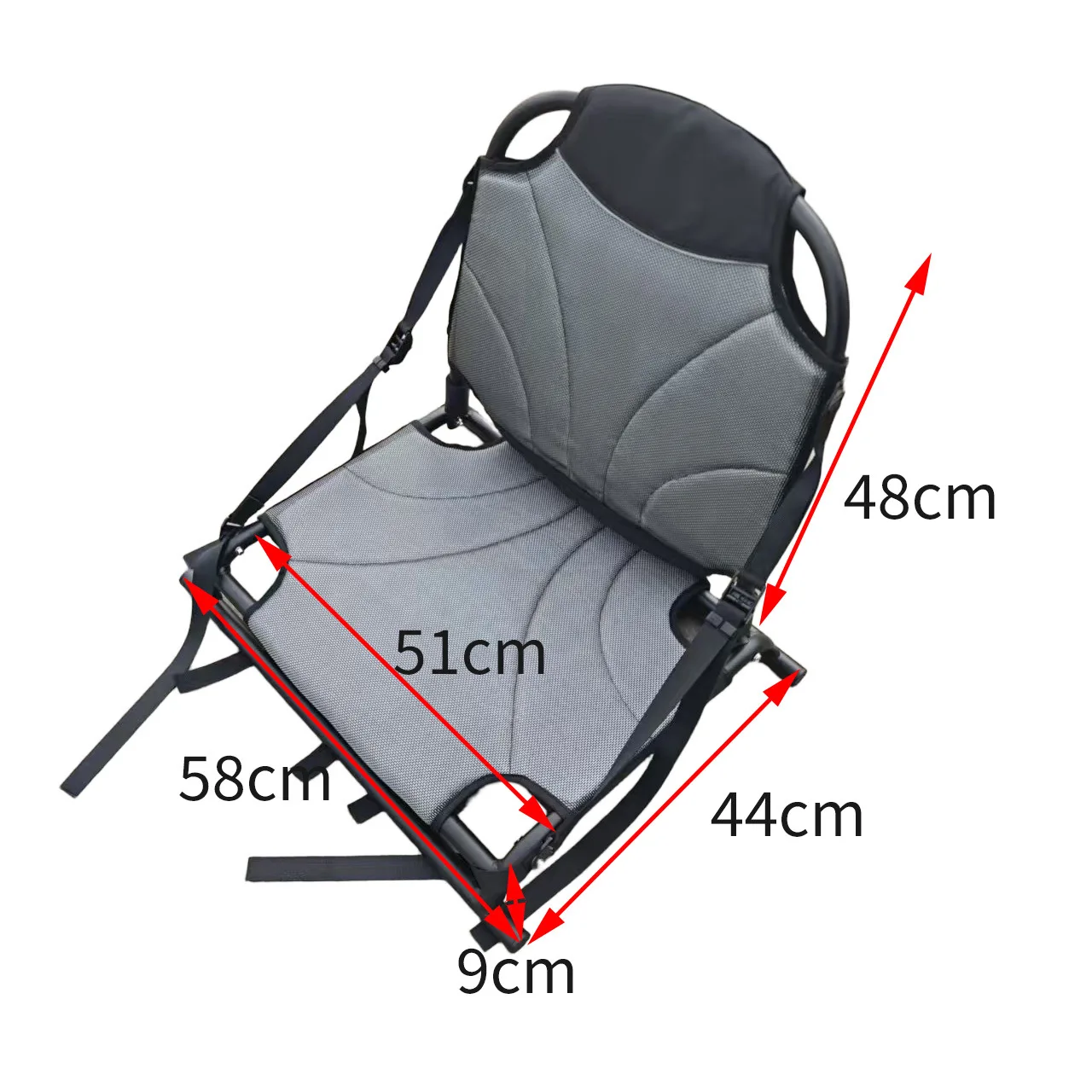Factory-Direct Sales Portable Metal Kayak Seat with Backrest for Kayak Surfboard & Paddleboard-TYZY05
