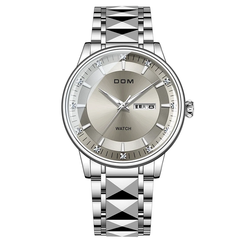 DOM New Hot Men's Watch Fashion Simple Watch Male Commerce Watch Steel Mesh Sports Wristwatches Quartz Simple Casual Watch 8835