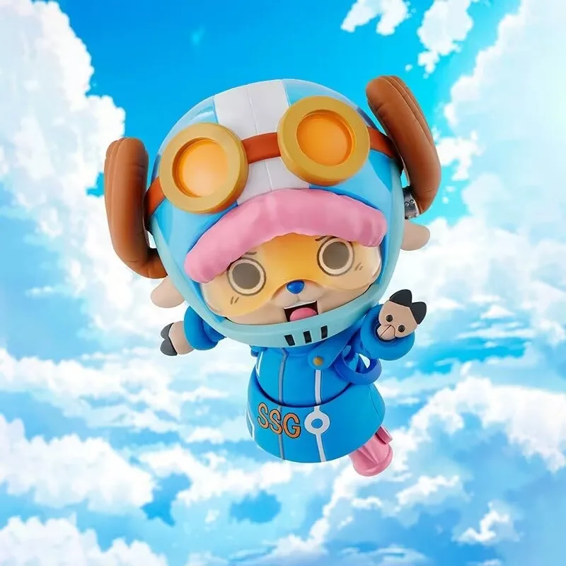 오리지널 반다이 Sofvimates 원피스 S.H.Figuarts 토니 토니 쵸파 애니메이션 피규어 모델 Collectible 장식품 피규어 완구 7.5Cm