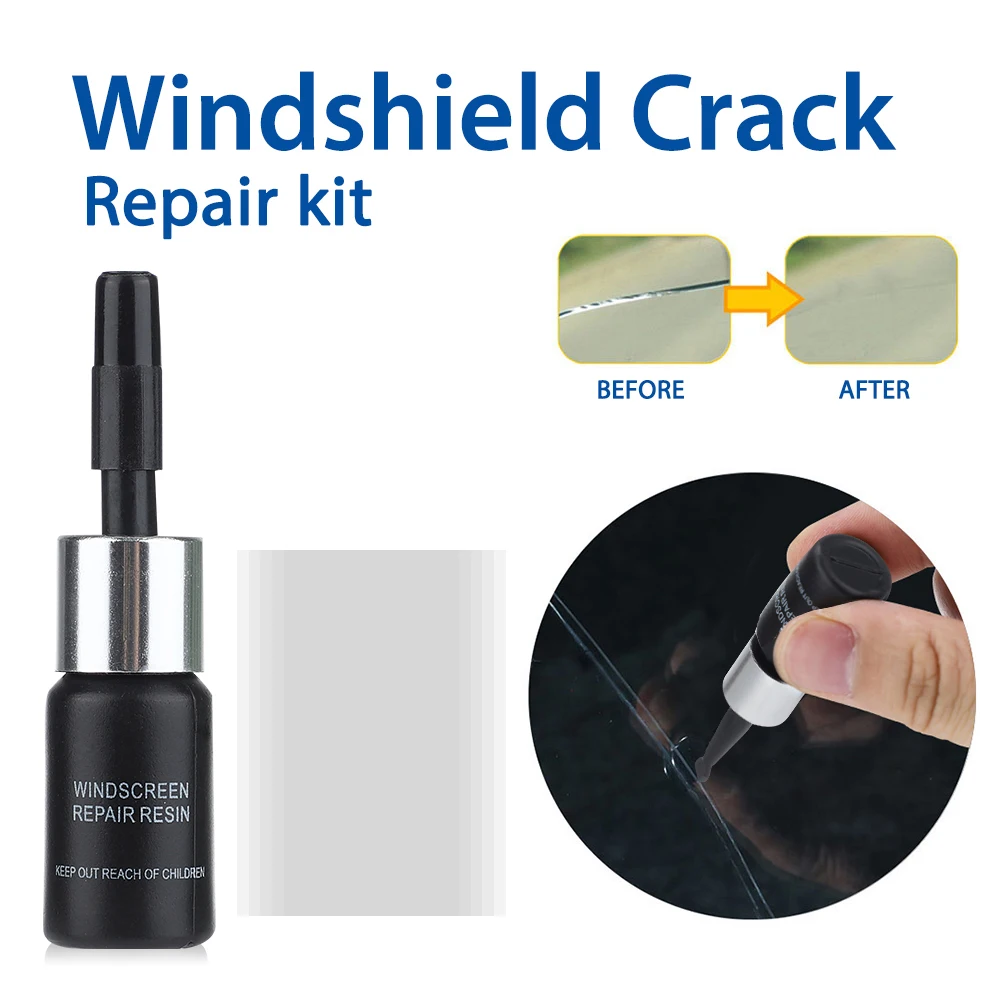 Automotive Glass Nano Repair Fluid Car Windshield Resin Crack Tool Kit Universal Car Windscreen Glass Scratch Crack Restore