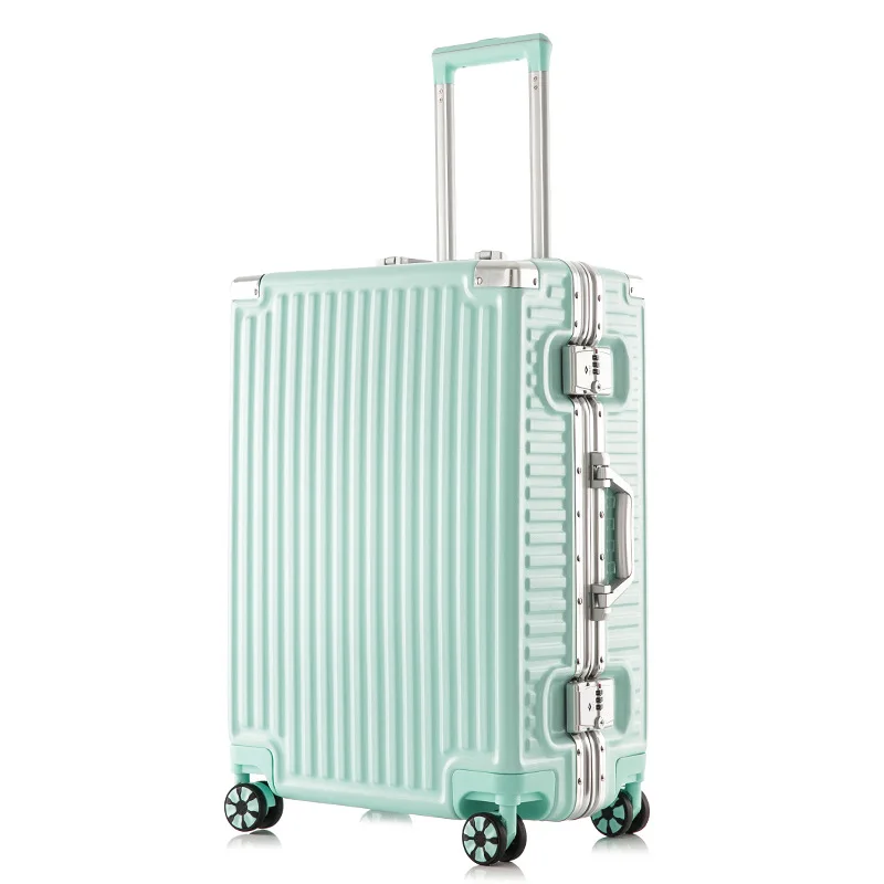 Aluminum frame suitcase unisex suitcase 26 inch large capacity universal wheel student luggage case