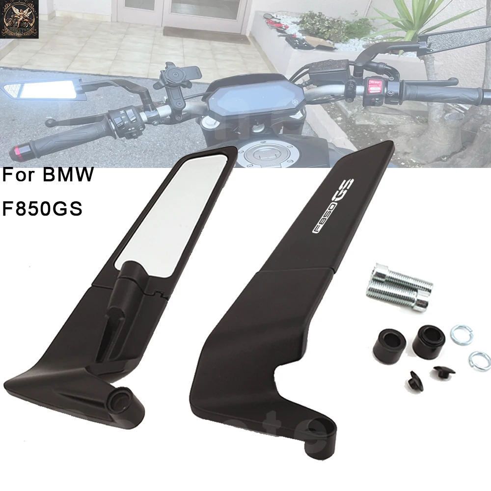 For BMW F850GS F 850 GS Wind Wing Adjustable Rotating Rearview Mirror M8 M10 Mirror Hole Motorcycle Accessories Hot Deal