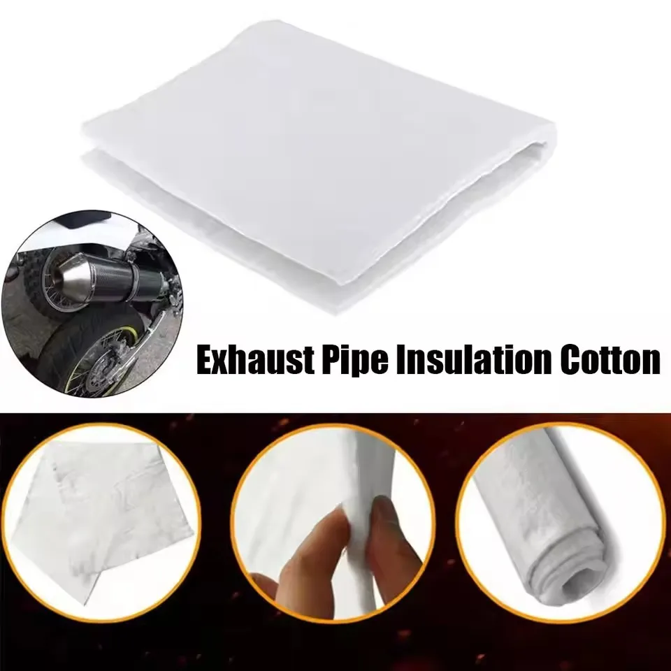 

Motorcycle Fiberglass Exhaust Muffler Exhaust Pipe Cotton Motor Bike Absorb Sound Fibreglass Car Accessories