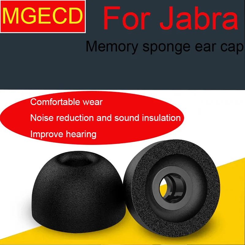 لسماعات الأذن Jabra Elite3 غير القابلة للانزلاق 65t/75t إسفنجة الذاكرة سماعات الأذن للحد من الضوضاء مجموعة غطاء الأذن C