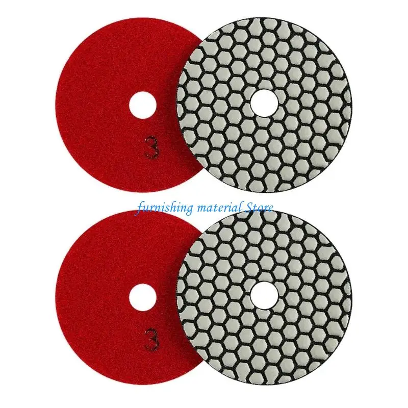 

Y5GD 4PCS 100mm Flexible Carbon Polishing Pad For Stone Surfaces Refining With Not Staining Technology Sanding Discs