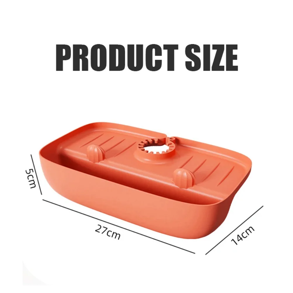 Faucet Splash Proof Drain Rack Sink Drainage Mat Rubber Anti Slip Countertop Pad Kitchen Cloth Sponge Wipe Drain Storage Rack