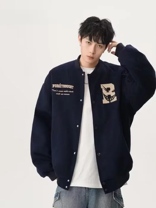 

Американское Sle Baseball Jaet ex Autumn, новое свободное повседневное модное пальто в стиле ретро для пар, молодежное пальто из полиэфирного волокна