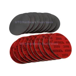 10PCS Abralon 5 Inch Sponge Sandpaper Foam Hook and Loop Round Sandpaper 180-4000 Grit Grip Disc for Glass, Automotive