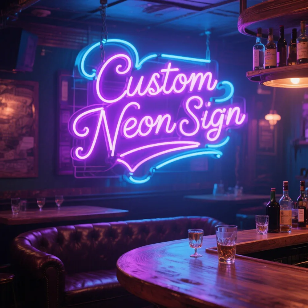 

Customizable Personalized LED Neon Sign Custom Name Light for Wedding Bedroom Home Bar Wall Decor - Neon Lighting Art