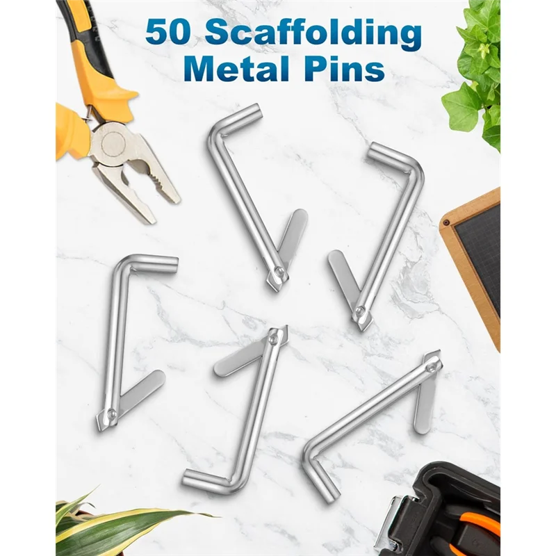 KYCOR-30 Perni a ginocchiera per impalcature in acciaio zincato, perni di bloccaggio in metallo resistente alla ruggine per architettura, installazione di mobili