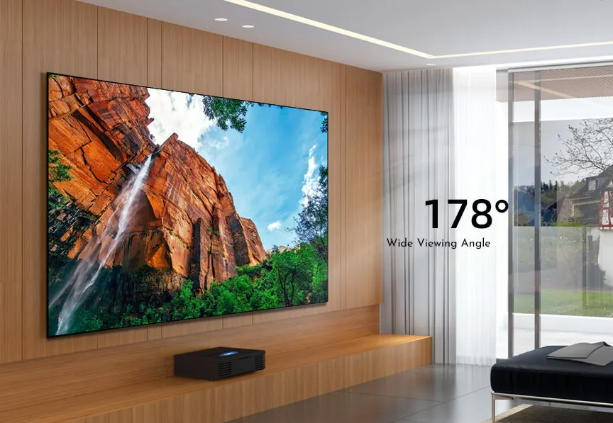 Écran de Projection ALR à cadre fixe R 90 "100" 110 "120" 130 "133" 135 "150" écran de Projection 4K HD Home cinéma Ust