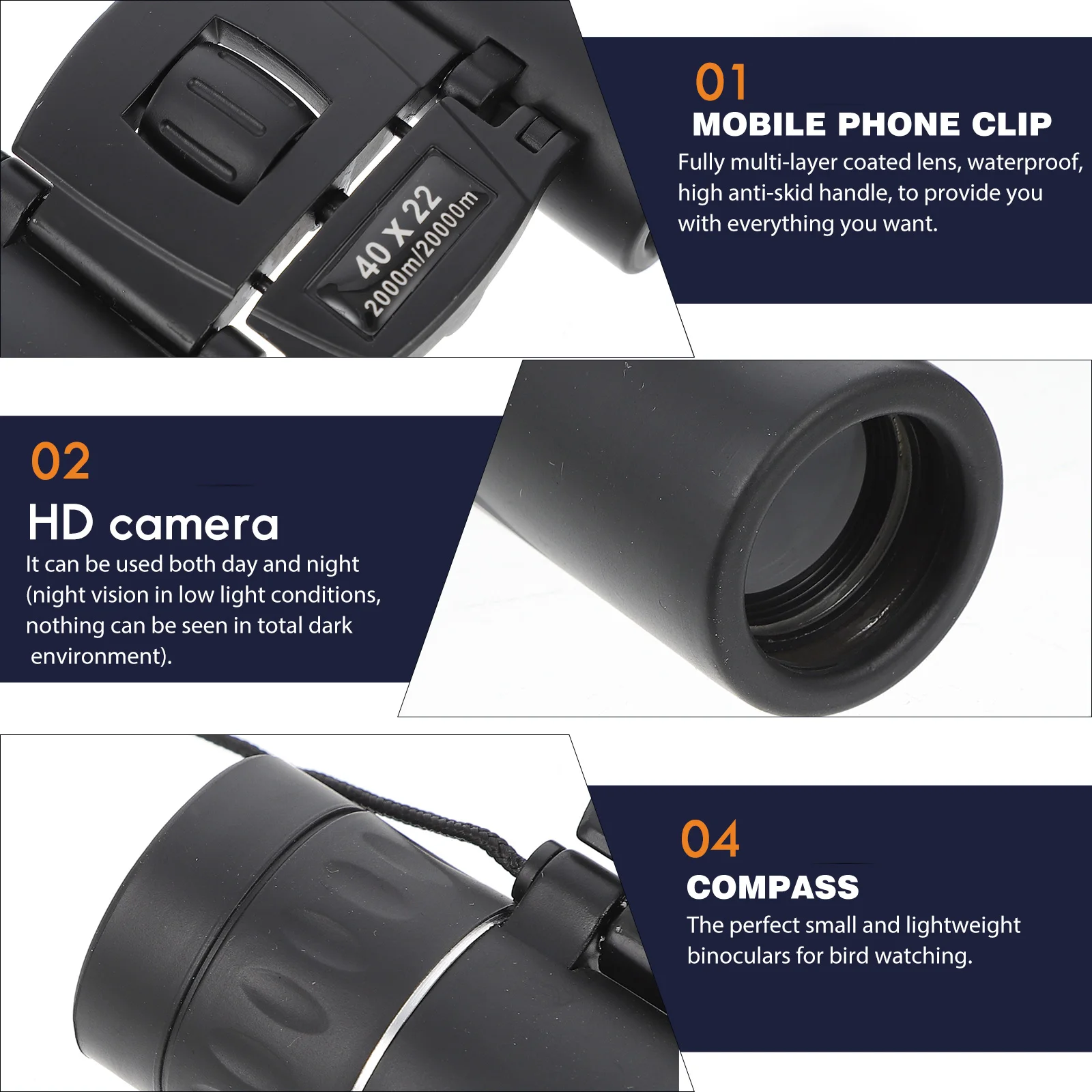 

Clearer Images Mini Telescope Aldult Easy to Hold Abs Moderate Size Compact