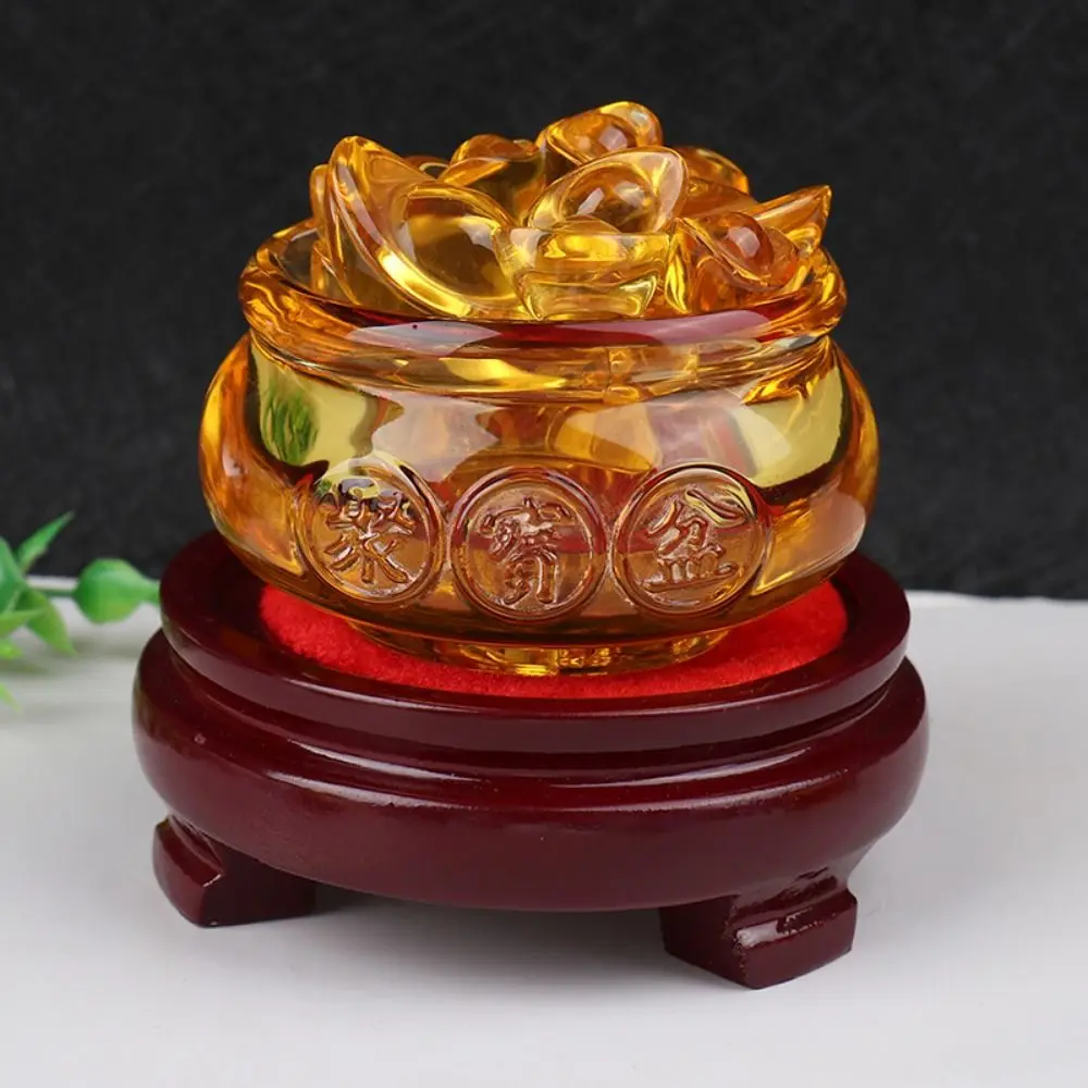 Cornucopia Citrine Cornucopia Decorative Handicrafts Into Treasure Size Gold Ingot Home Decoration