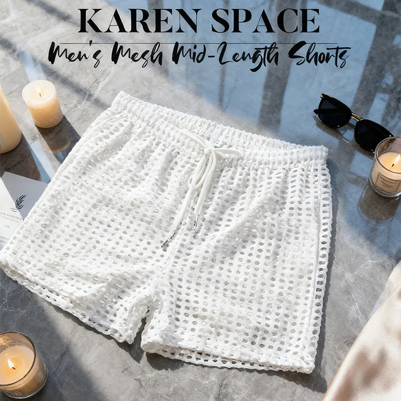 

Мужские сетчатые боксеры с низкой талией, сексуальные повседневные пляжные шорты, дышащее нижнее белье