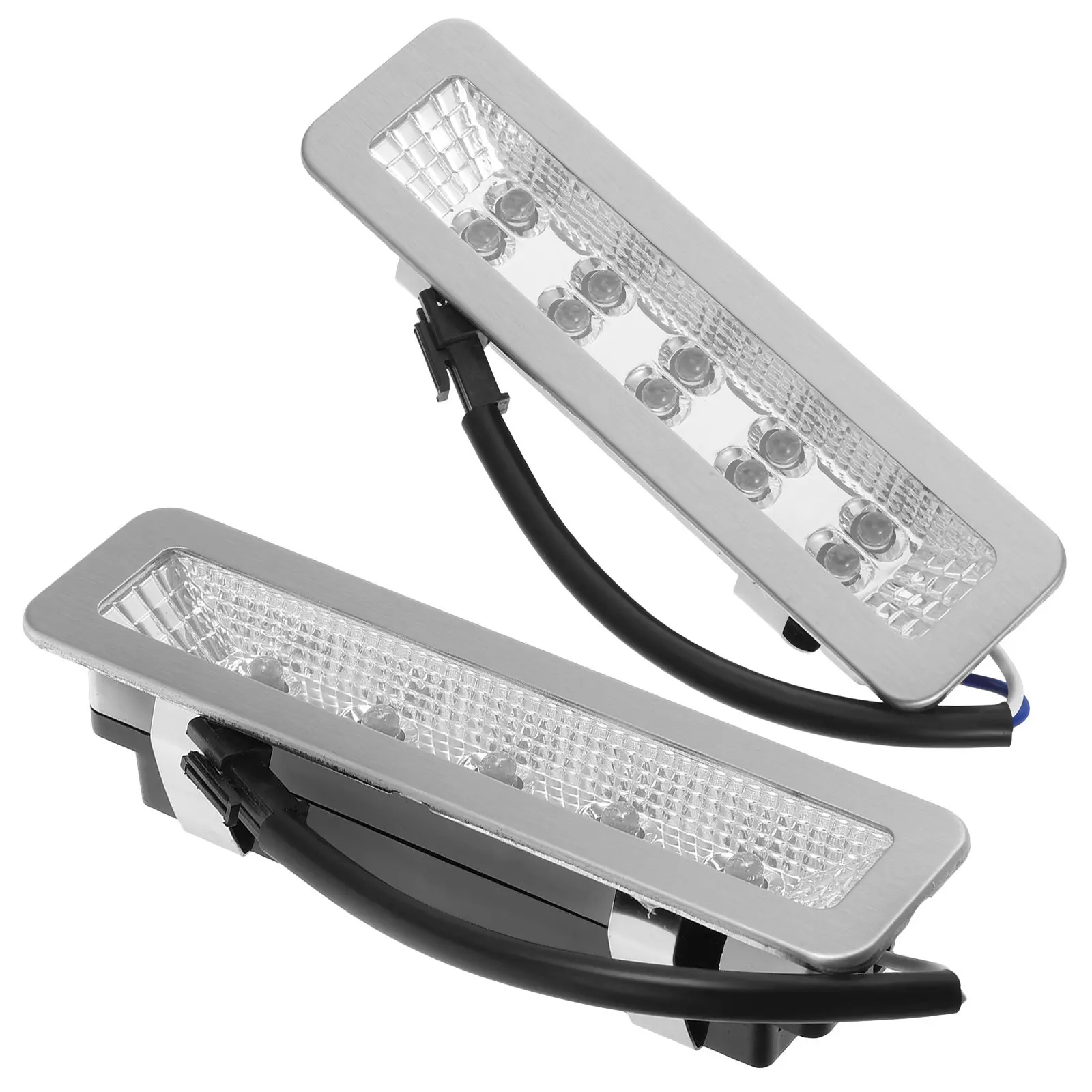 2 Pcs Range Hood Light Cooker LED Lights Replacement Bulbs Stove Rectangle Lamp Vent