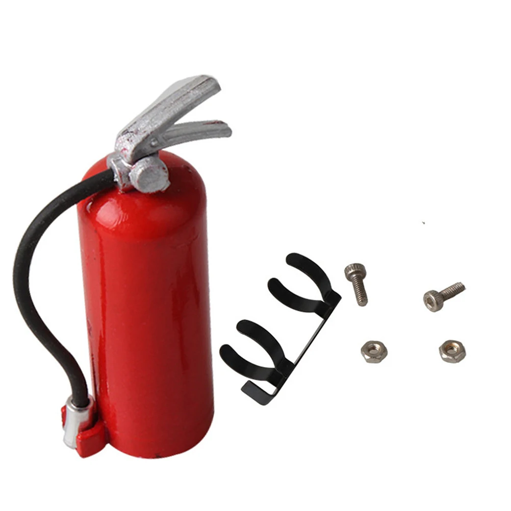 

1Pc 1:10 Plastic Scale Fire Extinguisher for Axial SCX10 D90 Climbing Truck Car Decorative Tools (Red)