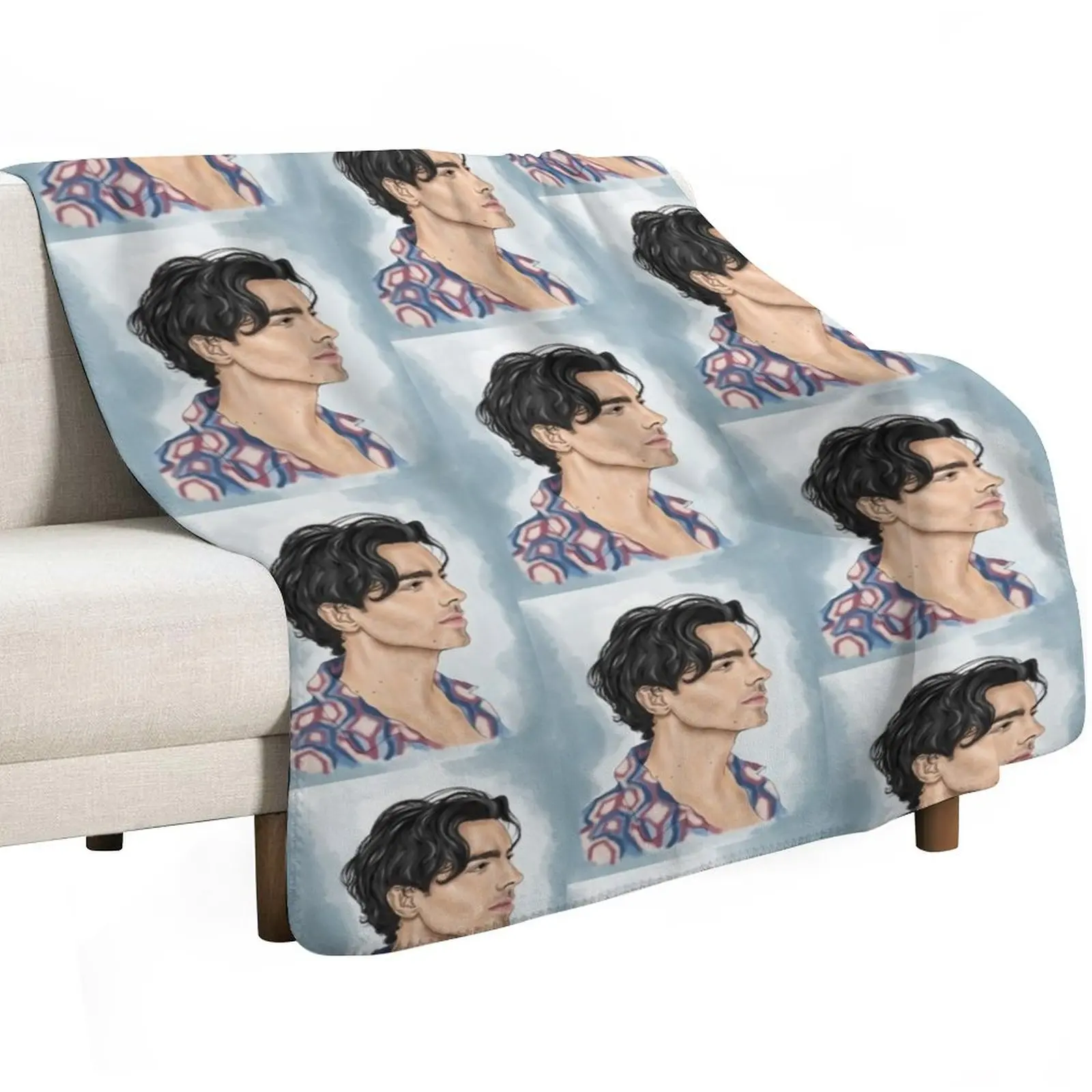 Joe J Portrait Throw Blanket Nap Warm Heavy christmas decoration Designers Giant Sofa Blankets